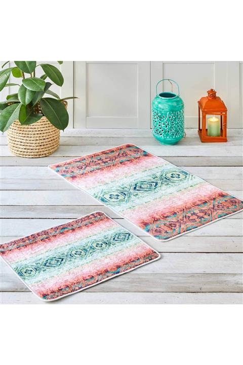 Karaca Home Rossi 2 Parça Baskılı Banyo Halısı