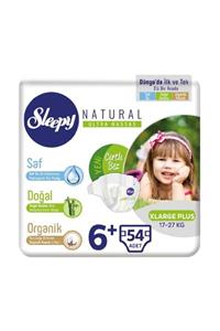 Sleepy 6+ Numara Xlarge Plus Natural Bebek Bezi 54 Adet 17-27 kg