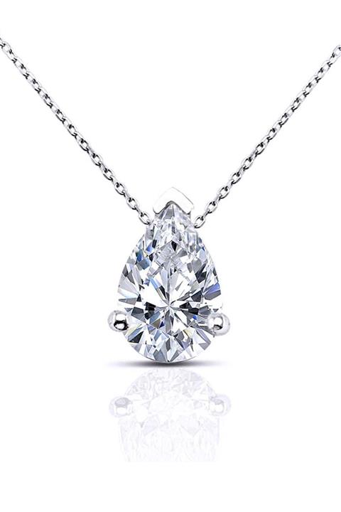 Amor Pırlanta Amor 0.78 Karat Damla Pırlanta Kolye F-sı 18k