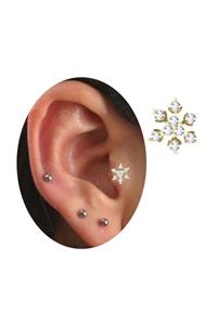 TakıConcept Titanyum Çelik Gold Rengi Tragus-helix-kıkırdak Piercing