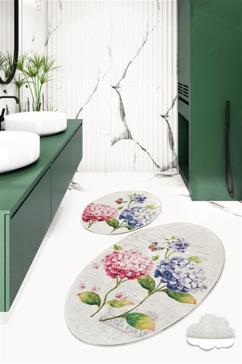Chilai Home ORTANCA DJT 2 LI SET Banyo Halısı, Paspas