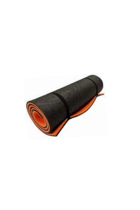 MOYASHOP Siyah Turuncu Yoga Minderi - Yoga Matı - Pilates - 16 Mm .