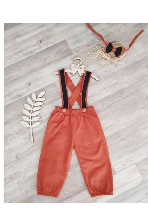 Feriatolye Kiremit Yeşil Erkek Bebek Salopet