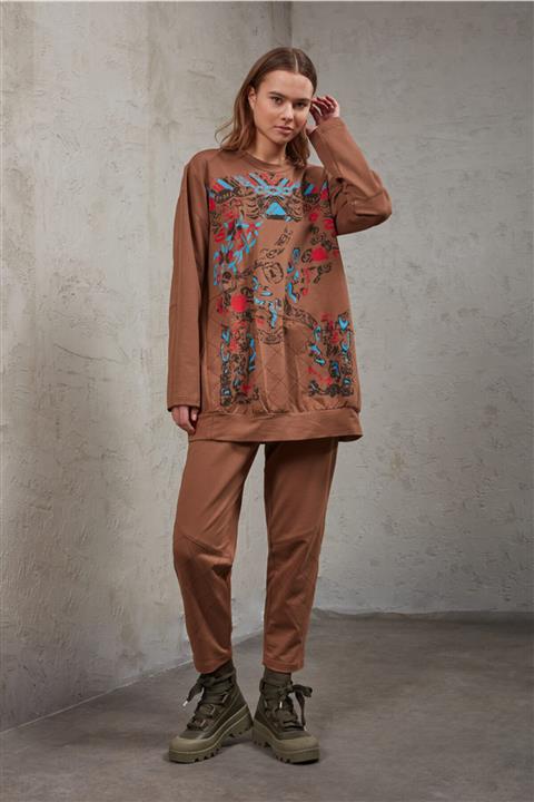 MissWhence Baskılı Sweatshirt