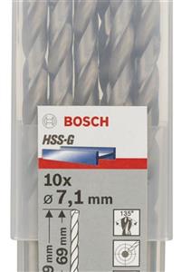 Bosch Hss-g Metal Matkap Ucu 7,1x109 mm 10'lu Paket