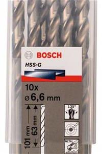 Bosch Hss-g Metal Matkap Ucu 6,6x101 mm 10'lu Paket Gümüş