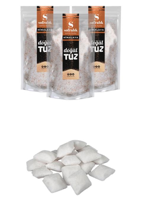 Doğaltuz Bundle Set - Himalaya Tuzu Ince Tip (3x1000gr) + Hediye Bulaşık Makinası Tuzu 1 Kg - Doğal Tuz