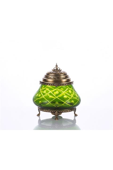 Porio Yeşil Kapaklı Şekerlik 25cm