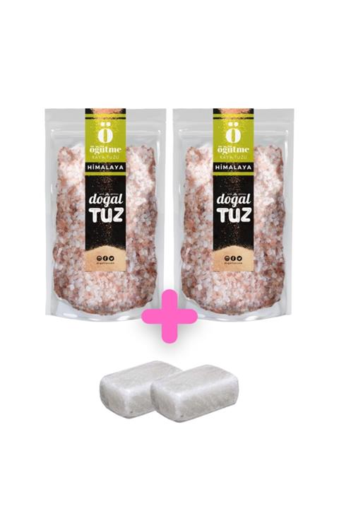 Doğaltuz Bundle Set - Himalaya Tuzu Kristal Tip (2x1000gr) + Hediye Tuz Sabunu 2 Adet - Doğal Tuz