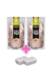 Doğaltuz Bundle Set - Himalaya Tuzu Kristal Tip (2x1000gr) + Hediye Tuz Sabunu 2 Adet - Doğal Tuz