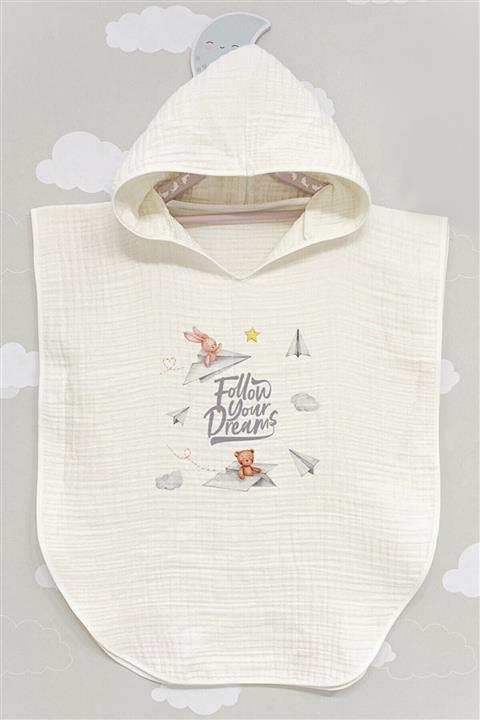 BabyLimon Follow Your Dreams 4 Kat Müslin Kapüşonlu Panço - For Baby Serisi