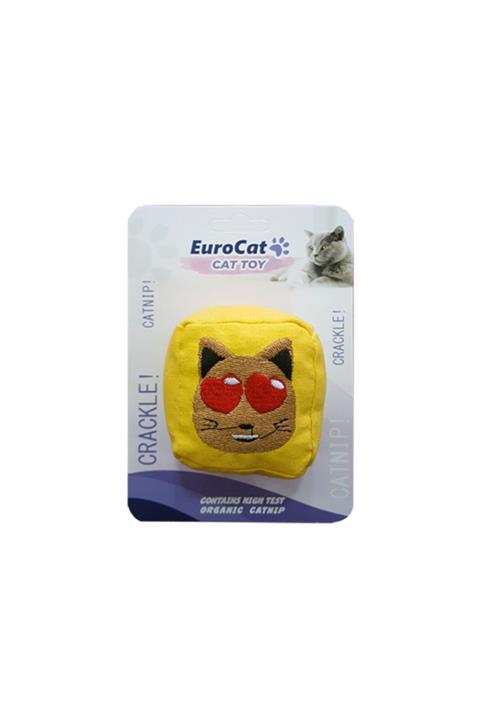 Eurocat Kedi Oyuncağı Kedi Suratlı Küp 6 cm