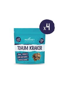 MUNCHEY 4'lü Sade Tohum Kraker 160g. - GLUTENSİZ