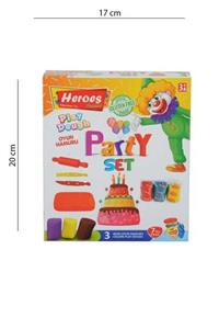 hereos Heroes Play Dough 3 Renk Oyun Hamuru Party Seti