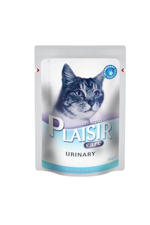 Plaisir Pouch Care Urinary Kediler Için Üriner Sistem Destekleyici Yaş Mama Balıklı 85 gr X 12 Adet