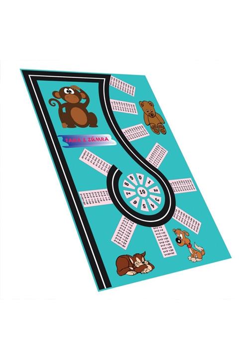 Estela Çarpım Tablosu Desen Çocuk Odası Halısı