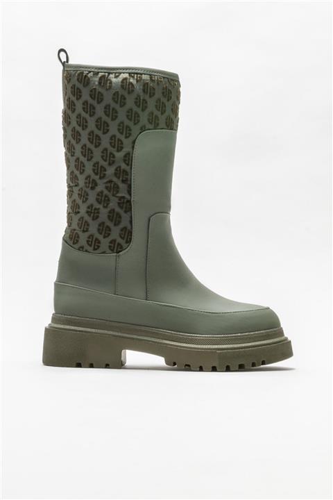 Elle Shoes Haki Kadın Düz Çizme