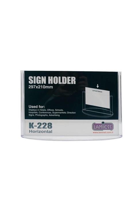 Lamiess K-228 Masaüstü Reklam Panosu Yatay 3 'lü