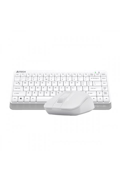 A4 Tech Fg1112 Kablosuz Multimedya Beyaz Mini Q Klavye+Mouse