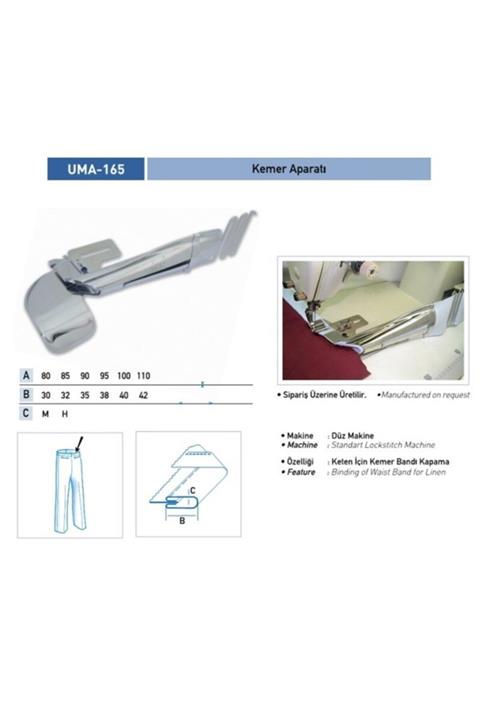 DIGERUI Lastikli Kemer Apara 75mm-27mm / Uma-165