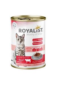 Royalist Biftekli Parça Etli Gravy Soslu Yetişkin Kedi Konservesi 400 Gr