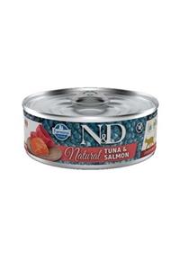 N&D Cat Natural Tonno E Salmone Lattına 80g