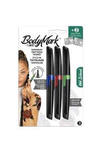 Bic Bıc Bodymark Geçici Dövme Kalemi, Lacivert/kırmızı/yeşil 3’lü