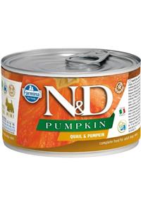N&D Mini Balkabaklı Bıldırcın Etli Köpek Konservesi 140 gr