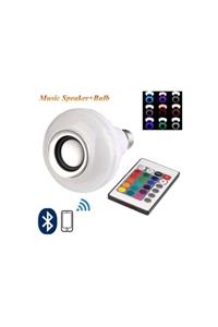 Agem Elit Akıllı Led Bluetooth Hoparlör Ve Uzaktan Kumandalı Ampul Lamba Hoparlör