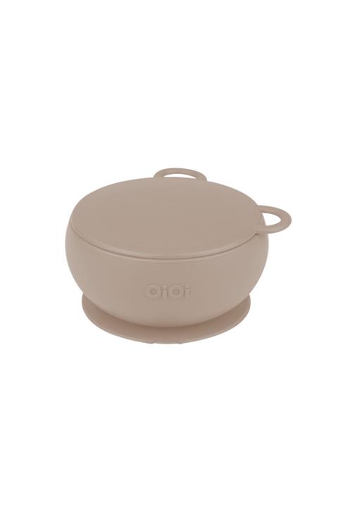 Oioi Silikon Kapaklı Kase Vakum Tabanlı Bubble Beige_bubble Beige