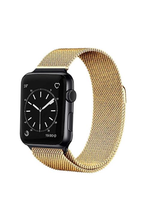 dijimedia Apple Watch 44mm Krd-01 Metal Kordon Gold