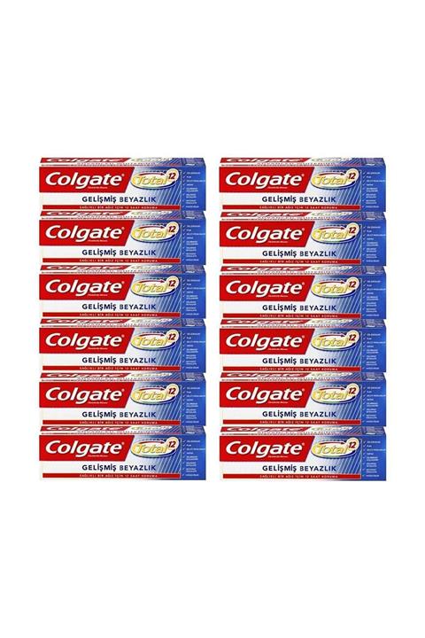 Colgate Total Gelişmiş Beyaz 75ml X 12 Adet