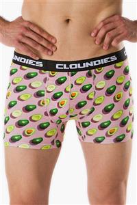 Cloundies Erkek Pembe Avokado Desenli Boxer