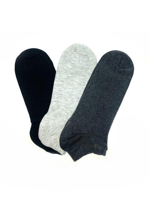 BennSi Unisex Spor Patik Renkli 12 Çift (ANTİBAKTERİYEL EXTRA SOFT)