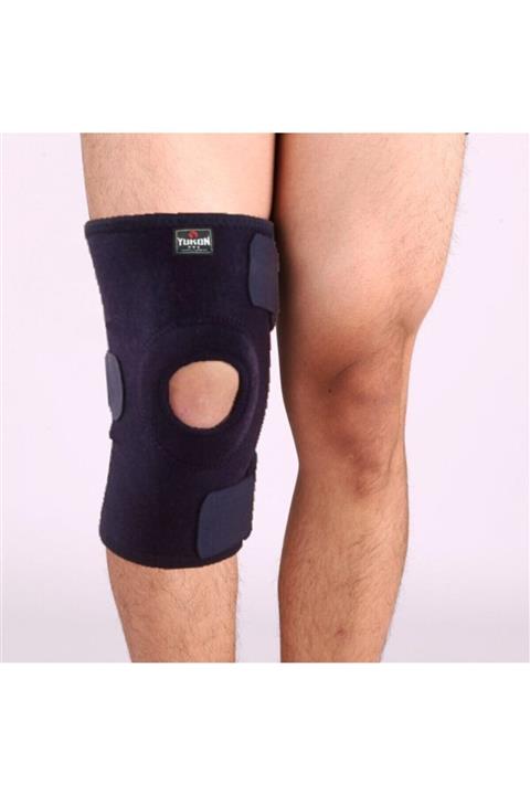 pekial Ayarlanabilir Ortası Açık Neopren Dizlik Siyah