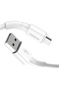 Baseus Orjinal Mini White Android Micro Usb 2.4a Şarj Usb Kablosu 1metre