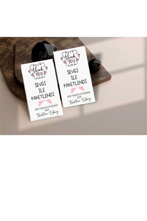 PENGUİN GRAFİK Kargo Kartı Teşekkür Kartı