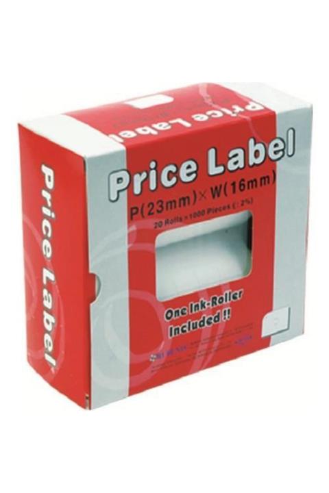 Motex Makine Etiketi Çiftli 6600 Etiketi 1000 Li 20 Li E-6600 (1 Paket 20 Adet)