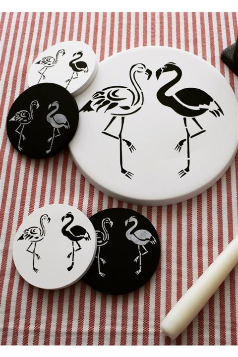 Yorgancı Home & Living Yorgancı Home&living Beton 4'lü Bardak Altlığı Ve Sunumluk