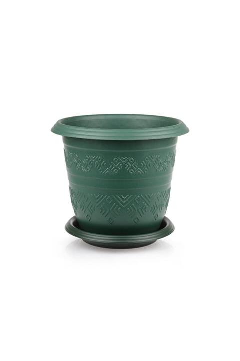 KıtayGroup Otantik 38x31 20 Lt Yeşil Rengi Bahçe Saksısı