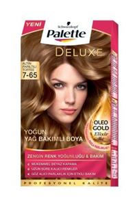 Palette Saç Boyası - Deluxe 7-65 Altın Parıltılı Toffee