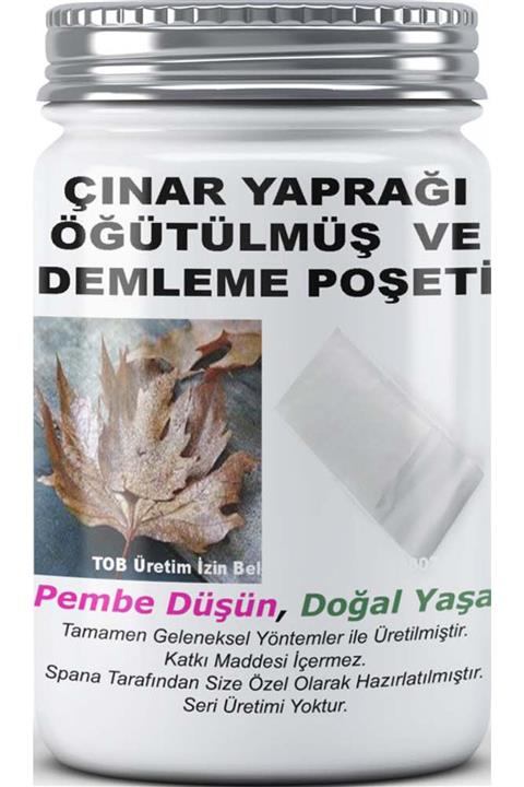 SPANA Ev Yapımı Katkısız Çınar Yaprağı Öğütülmüş Ve Demleme Poşeti 125gr