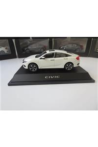 BULDUK Honda Civic Beyaz Renk Mk10 Fc5 Sedan 2016-19 Metal Model Araba 1:43 Ölçek Diecast Koleksiyon