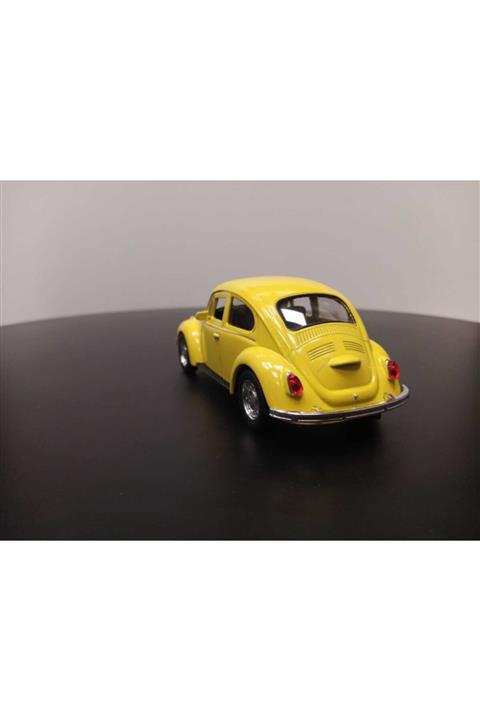 WELLY 1:36 Volkswagen Beetle Vosvos Çek Bırak Model Araba (sarı)