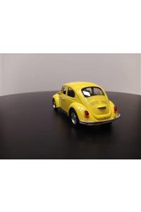 WELLY 1:36 Volkswagen Beetle Vosvos Çek Bırak Model Araba (sarı)