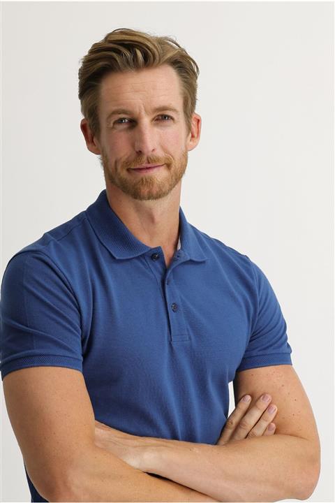 Kiğılı Polo Yaka Slim Fit  T-shirt