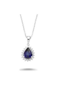 Ankha Jewels Pırlantalı Safir Kolye