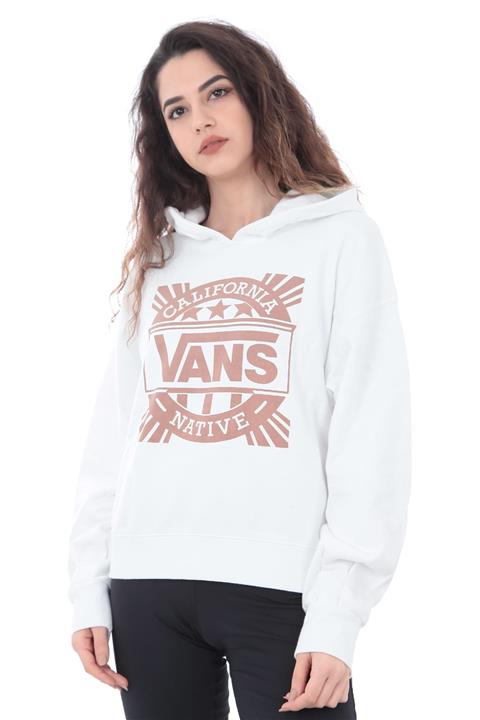 Vans Kadın Sweatshirt Beyaz - Calı Natıve Hoodıe  - 0A3UPEWHT1