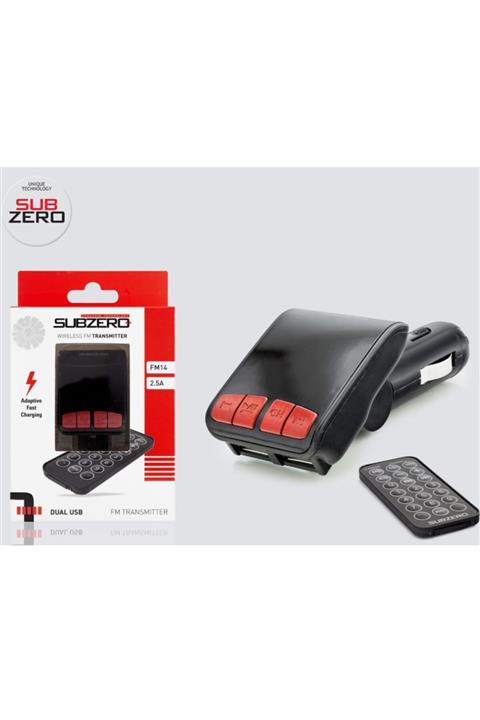 FOKUL 2.5a Bluetooth Fm Transmitter Çift Girişli Kumandalı Fm14 Subzero