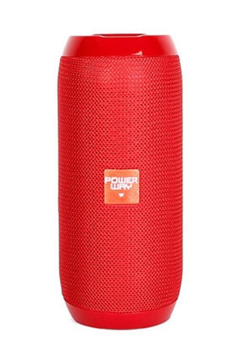 POWERWAY Wrx 01 Fm/sd Bluetooth Portatif Speaker Kırmızı Ses Bombası